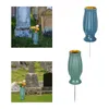 Vases Cemetery Vase Draining Holes Detachable Spike Stake Floral Holder Outdoor In Ground Memorial For Grave Site