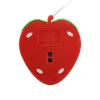 Souris câblées mignon mini dessin animé Strawberry Creative 3d Mause USB Office Office Home Computer Girl Girl Kid Cadeaux pour ordinateur portable PC