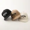 Softball doitbest 2023 Summer Boy Girl Cap Baseball Boston Letters Child Sun Hats Flat Brim Child Child Peaked Caps Snapback Gorras Bones