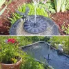 Decorações de jardim Kit de água solar -destaque Fountain de alta eficiência com entrada/desativação automática para decoração de banho de pássaro Instalação fácil