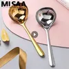 Spoons Stainless Steel Ladle Mirror Reflection High Quality Deepen And Thicken Long Handle Household Products Durable