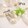 Flores decorativas 3pcs Simulação artificial Planta de dente -de -dente de leão de casamento de casamento DIY DIY FLOR HOMECORAÇÃO ACESSÓRIOS