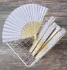 50/30 PCs personalisieren handgemalbte faltbare Papierlüfter tragbare Party-Hochzeitsbedarf Hand Dance Fan Geschenk Chinesische Dekoration 240419