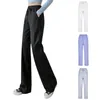 Women's Pants For Women Trendy Solid Color Loose Drape High Waisted Slimming Tube Mopping Sports Casual Sanitary Ropa Para Mujer