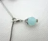 100pcsの販売Wathet Blue Month Birthstone Crystal Dangle Charms Lobster Clasp Charms for Glass Floating Lockets2388332