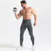 Collant palestra uomo fitness che corre pants sportivo atletica leggings stretti joggings skinny yoga compressione pantaloni lycra per la tuta a secco