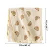 Cotton Baby Muslin Swaddle filt Soft Breattable Comfy Mottagande för spädbarns pojkar Girls 240417