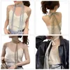 Scarves Women Sheer Scarf Spring Embroidery Lace Lady Shopping Taking Po