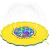 170cm Summer Childrens Baby Play Water Mat Games Beach Pad Lawn Inflatable Spray Water Cushion Toys Swiming Pool Accessories 240422