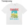 Nouveau 24ss pour hommes T-shirt Rhude Shirt Designer Shirt