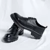 Casual Shoes Elegantes Mens Fashion Leather British Style Dress Groom Platform Wedding Leisure Walk Brogy Footwear