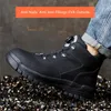 Stövlar lätta säkerhetsskor för män arbetar sneakers skydd anti punktering arbete