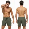 Mäns badkläder Escatch -märke 2024 Mens Stretch Swim Trunks snabba torra strandshorts med blixtlåsfickor och nätfoder D240424