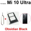 Kablar simfackhållare för xiaomi mi 10 mi 10 pro 10t lite 10s mi 10 ultra sim card mags slot adapter socket reparationsdelar + utmatningsstift