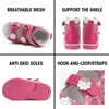 Sandaler ortopedisk sandal för flickor barn blomma spänne hög topp Brace-liknande fotled Stöd Korrigerande AFO-sko för barn Prinsessor Style 240423