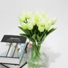 Decoratieve bloemen 10 pc's kunstmatige tulpen calla lely set simulatie pu nep bloem bruiloft decoratie feestjaar el home decor