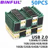 Sürücüler 50pcs Toptan USB 2.0 Disk Yarı İndirim 4GB 8G 16G 32G USB Flash Drive 64GB 128G 128M 512M PCB Tahta Çip Kalemi Sürücü USB Stick