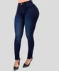 Women's Jeans Womans pure color jeans denim high waist jeans street play cultivate ones morality pants shaping figure with high waist jeans 240423