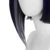 Wigs Lemail парик Синтетические волосы Genshin Impact Kujyo Sara Cosplay Wig 35 -см. Короткие синие парики парики для женщин для женщин с термостойким париком