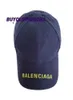 レター刺繍キャップヒップホップ男性女性パンク野球帽子Blnciaga Capello Berretto Berserto Baseball Uomo 541400 Tg。 L Blu