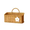 Baskets Storage Containers Japanese Storage Basket Imitation Cane Woven Wicker Basket Wall Hanging Fruit Basket Strong And Durable