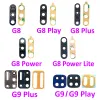 Filtry 100pcs/działka, oryginalne dla Motorola Moto G8 G9 Plus Play Power Camera Szklany obiektyw Oll Tył Kamera szklana z kleju