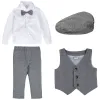 Blazers Baby Boys Mariage Costume Set Infant Birthday Baptême tenue