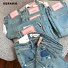 Jeans feminino harajuku cintura alta vintage slim 2024 primavera no verão lápis calça de rua estilo mulheres y2k comprimento de jeans de jeans de jeans