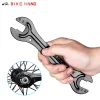 Tools BikeHand 2pcs Bicycle Hub Cone Spanner Wrench 13/14/15/16mm Double Ends Dual Sizes Bike Repair Tools Cup Cone Bearing Bike Tools