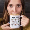 Nice seins tast 11oz en céramique Coffee Bird Regarder les passionnés POGRAMENT