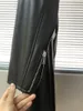 Designer Luxe dames trench jassen lederen jas jas vrouw vrouwelijke casual lange geulvakjes jas
