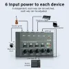 Apparecchiature aggiornate DX400/600/800 Ultra Low Noise 4/6/8 Miselatore Line Mini Moxer Sound Power Alimentatore DC5V Easy Funzionamento Audios Mixer