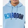 Brand Hoodrich Sports Hoodrich Hoodie Men Hoodrich Tracksuit Letter Handduk broderad vintertröja för män Färgglada blå solid Hoodrich -jackor 375