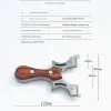 Strzałka potężna stal nierdzewna 440 Proca ze stali nierdzewnej stały drewniany katapult z zestawem gumowym Zestaw narzędzia zewnętrzne Holowanie akcesoriów