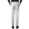 White Vertical Stripes Suit Pants Men Blue Black Trousers Fashion Slim Mens Pant Business Pantalones Hombre Autumn Slacks 240415