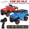 Car AUSTARHOBBY 1/18 Scale 2.4Ghz 3CH RTR RC Rock Crawler Car 4WD OffRoad Climbing Truck Remote Control Model All Terrain Vehicle