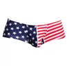 Sous-pants Sexy Men Stranges Underwear Boxers American Flag Print Print Men's Boxer Short Bulge Souch Gay