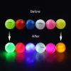 Ballen 20 stks/lot Crestgolf Glow Golf Ball voor nacht in donkere verlichting Led Golfbal Zes kleuren Bijgewerkte gemengde kleur helderder