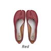 Chaussures décontractées 2024 Femme Spring Summer Tabi Leather Ballet Flats Designer Split Toe Slip on Flat Femme