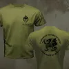 T-shirts Frankrijk para sas 1st Marine Infantry Parachute Regiment Special Forces Men T-shirt Korte casual oneck mannen kleding