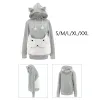 Sweatshirts Pet Hoodies Sweatshirt Cat Doghouder Grote zak losse kleding Pocketdrager voor puppykitten