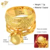 Bands XUHUANG Dubai Gold Color Finger Ring Jewelry Wedding Party Gift For Women Arabic African Charm New Designer Copper Jewellery