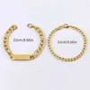 Beaded NEW 2023 Stainless steel korean Fashion Vintage Goth Bracelet for men Bracelet for women Set couple bracelet One classic 240423