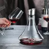 High Grade Guanshan Style Decanter Borosilicate Glass Wine Bottle Dispenser Snow Mountain Shape 1800ml Red 240409