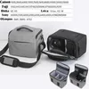 Accesorios de bolsas de cámara bolsos de bolso de nylon caja de la cámara del hombro fotógrafo portátil para el equipo de Nikon Canon Panasonic Bolsa cruzada