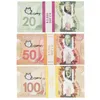 50% Size Prop Money Cad Canadian Party Dollar Canada Banknotes Fake Notes Replica Fake Bills Realistic Cash Money Toy Cash for Birthday Party Halloween