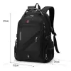Сумки 2024 Водонепроницаемые 17 -дюймовые рюкзак для ноутбука мужски USB Зарядка путешествий Женщины Оксфорд Ракзак мужской школьная сумка Мочила