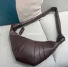 Sac croissant lemaire de qualité supérieure Unisexe Luxury SheepSkin Couleur de couleur Solide Polyme Crossbody épaule