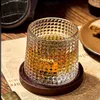 Vinglasglas Creative Whisky Durable Spinning Glassware Cocktails Brandy Cup Water Joy Tea Mug Party Drinking Glass Tumbler