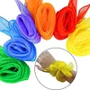 Sciarpa estiva trasparente piccola seta sciarde a colori a colori solido indossa scialli da collo in chiffon femmina bandanas 240417